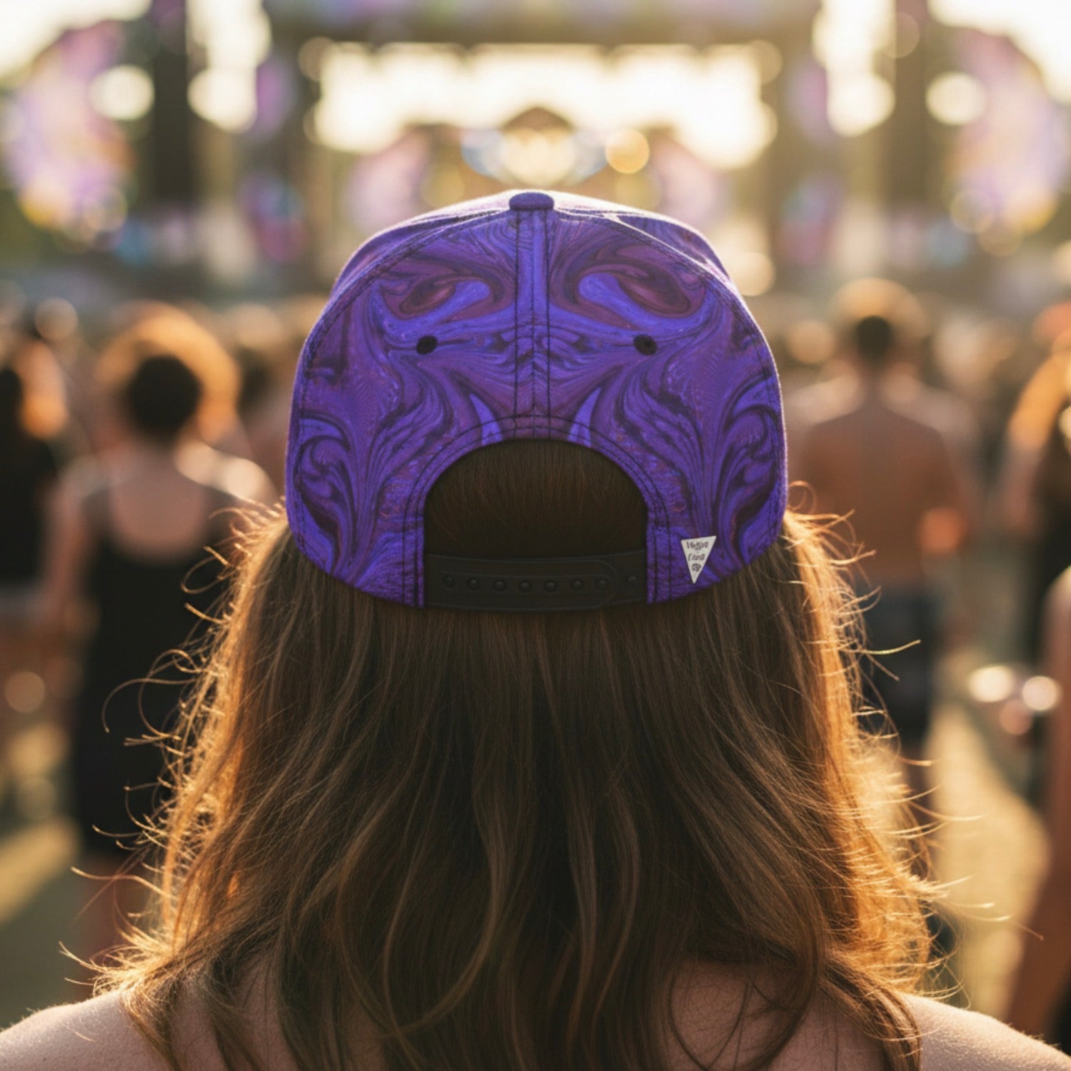 Snapback Hat | Purple Fractal