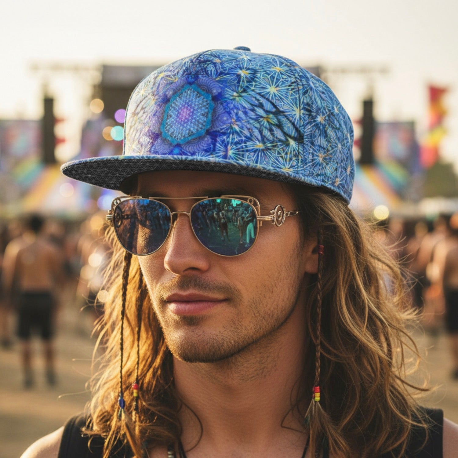 Snapback Hat | Angel Catcher Blue