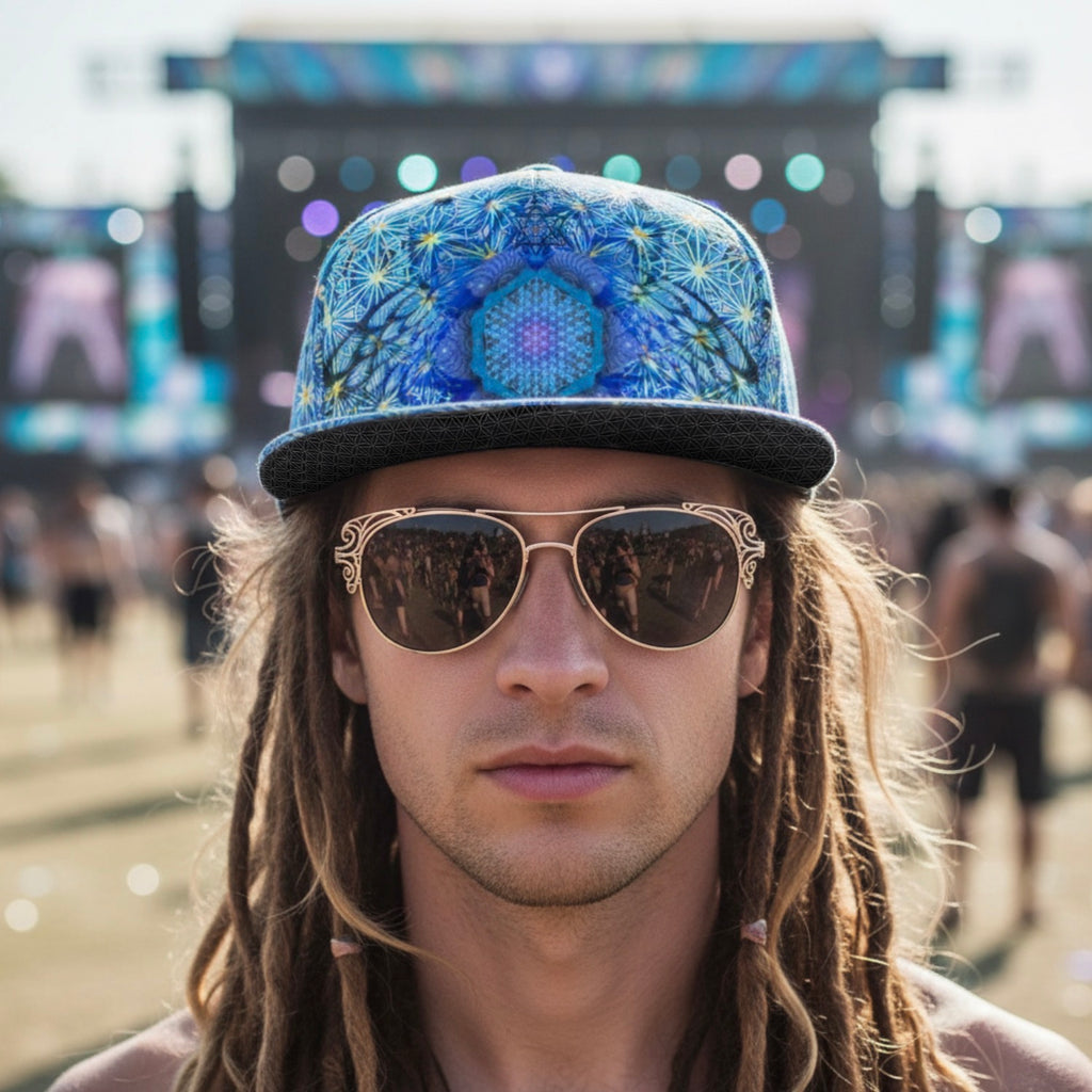 Snapback Hat | Angel Catcher Blue