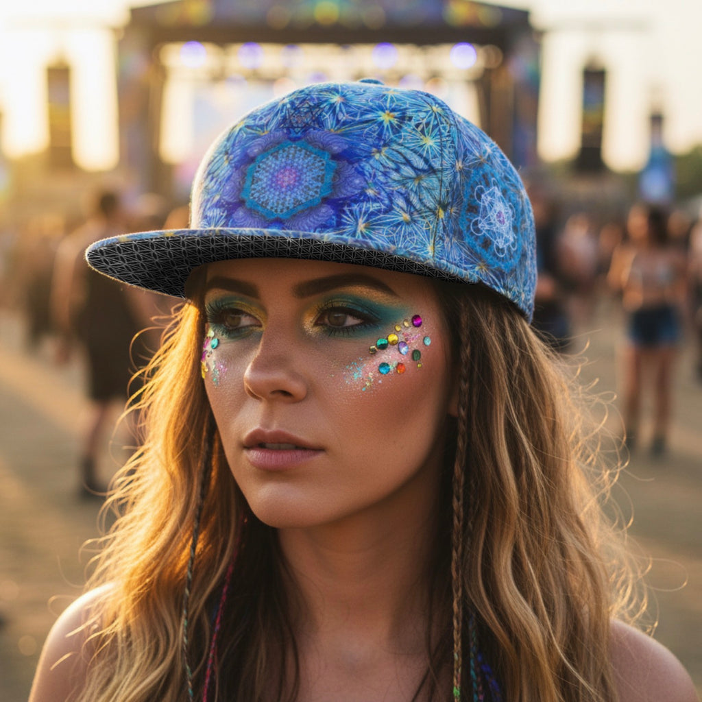 Snapback Hat | Angel Catcher Blue