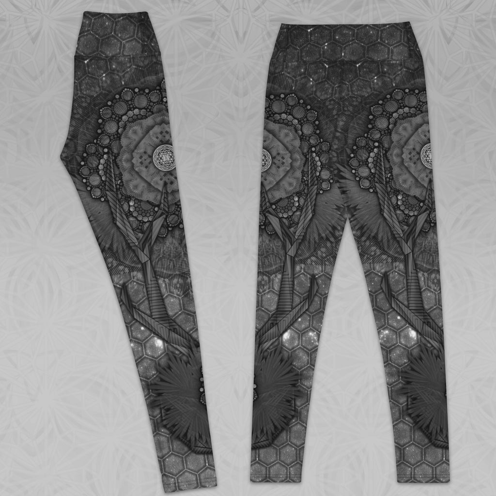 Women’s Greyscale Yoga Leggings | Madriax Grey