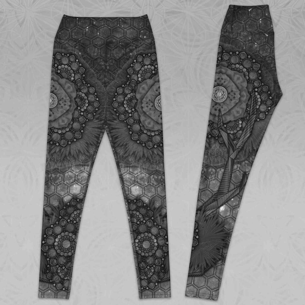 Women’s Greyscale Yoga Leggings | Madriax Grey