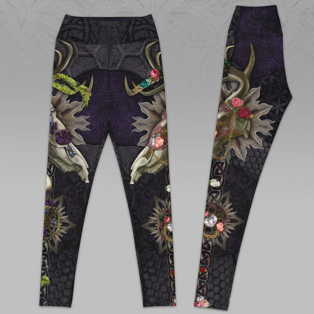 Women’s Purple Yoga Leggings Forest Wizard