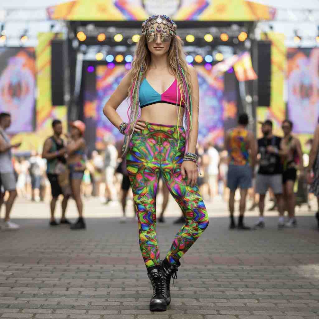 Women’s Yoga Leggings | Crystalline Forest