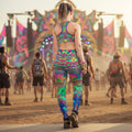 Women’s Multicolor Yoga Leggings | Acid Melt
