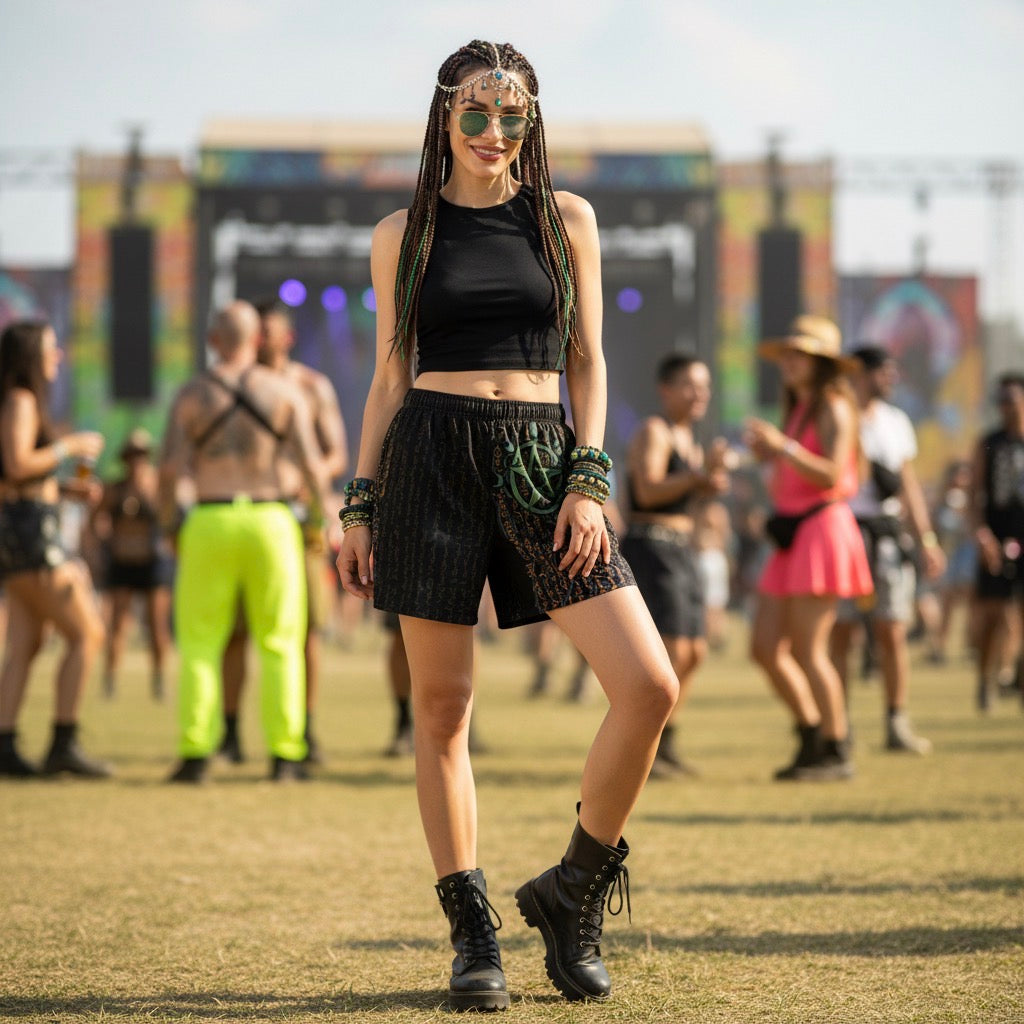 Enochian Vision Unisex Athletic Long Shorts