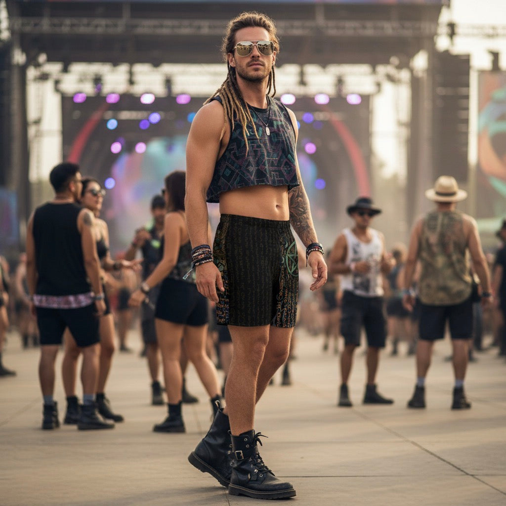 Enochian Vision Unisex Athletic Long Shorts