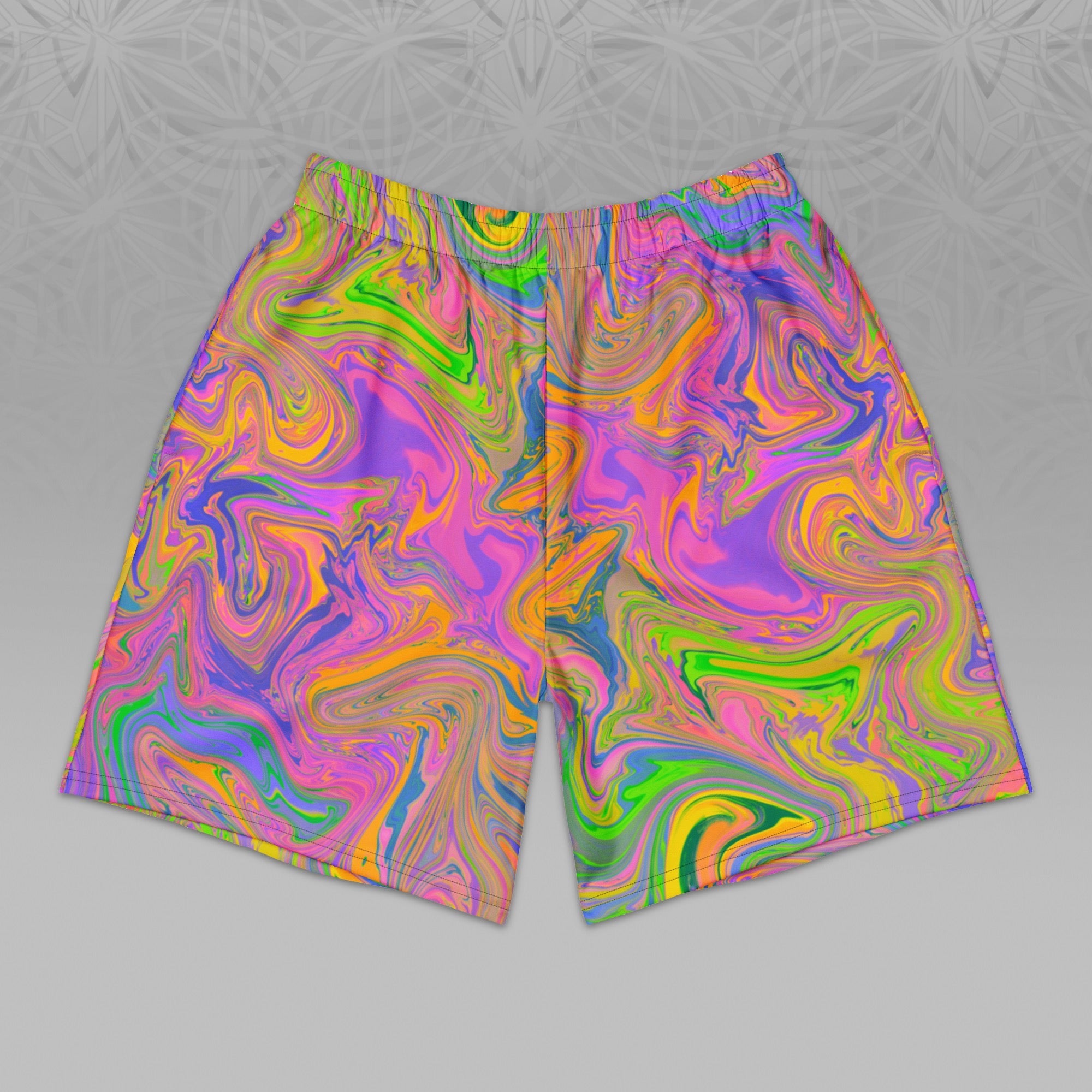 Psytrance Unisex Athletic Long Shorts