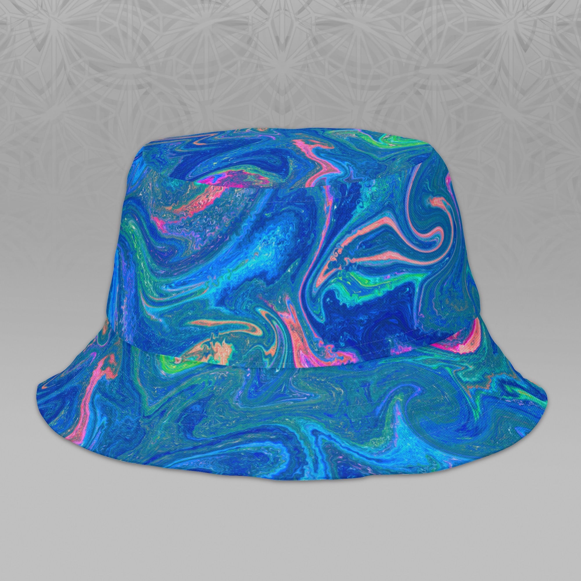 Blue Acid Oasis Bucket Hat