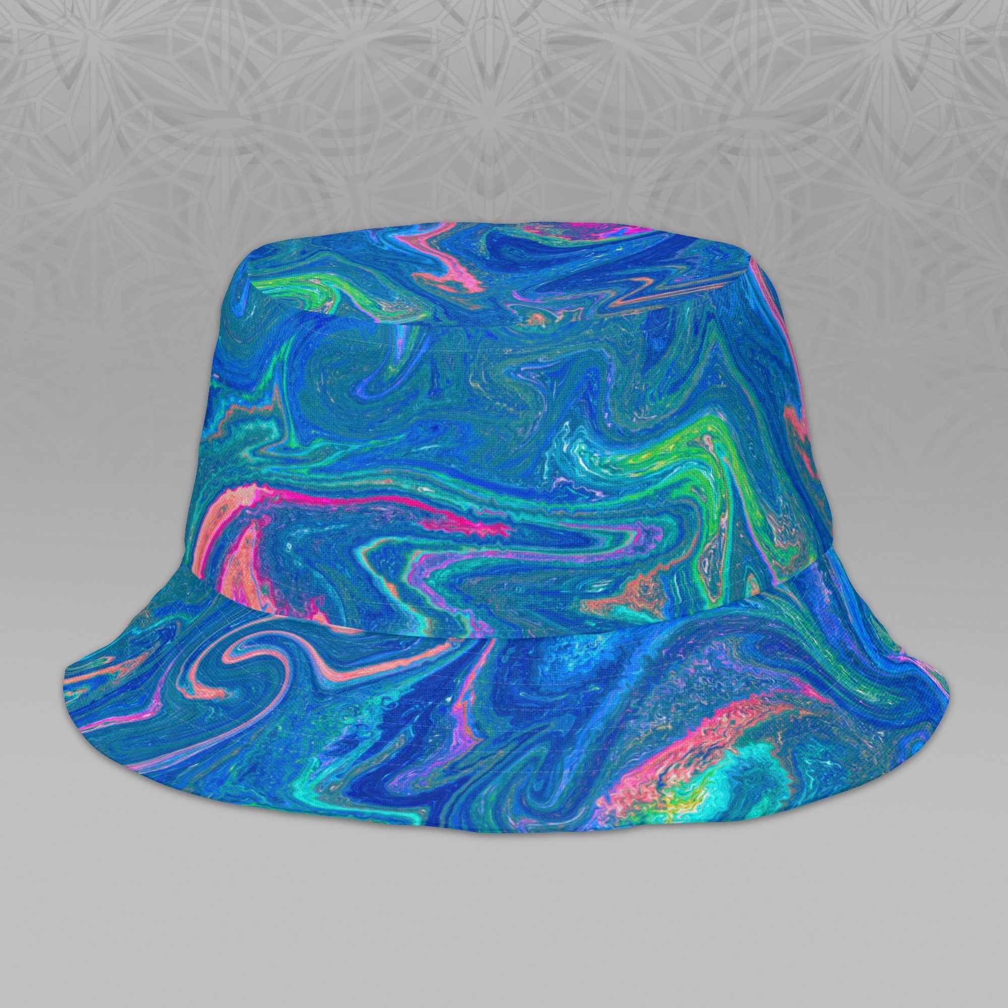 Blue Acid Oasis Bucket Hat
