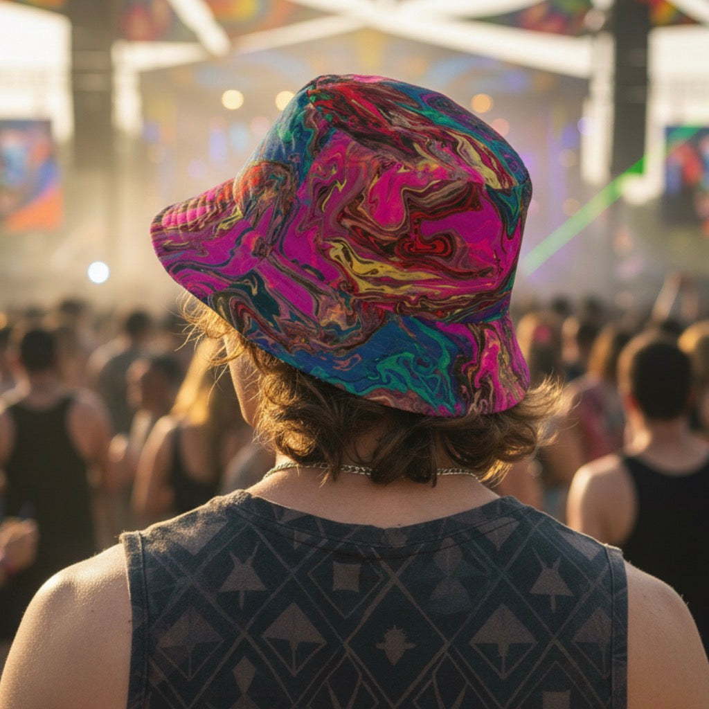 Liquid Cosmos Bucket Hat