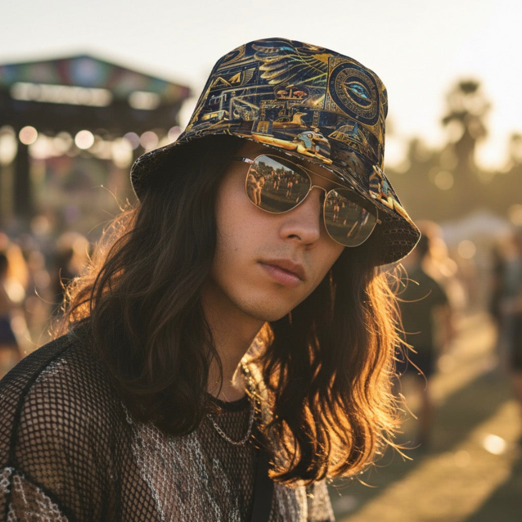 Egyptian Atlantis Bucket Hat