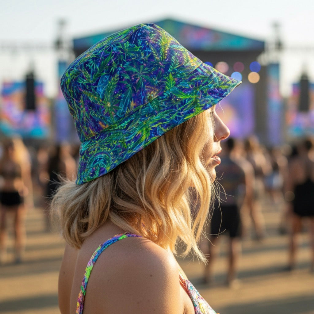 Wizard Stoner Alien Bucket Hat