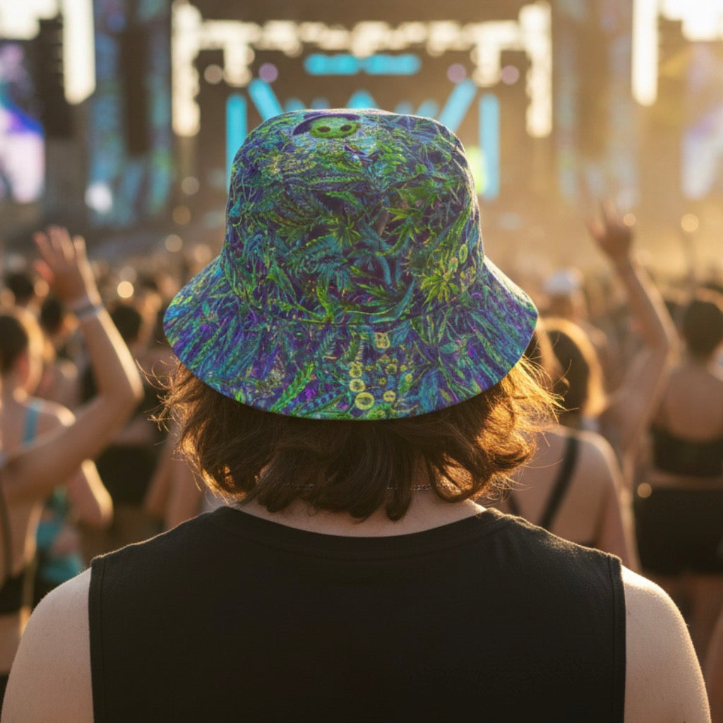 Wizard Stoner Alien Bucket Hat