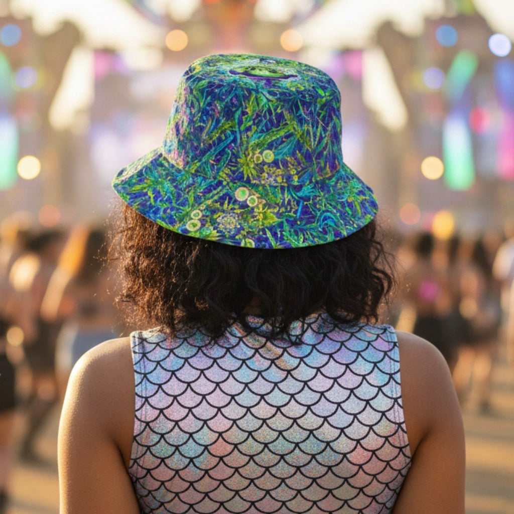 Wizard Stoner Alien Bucket Hat