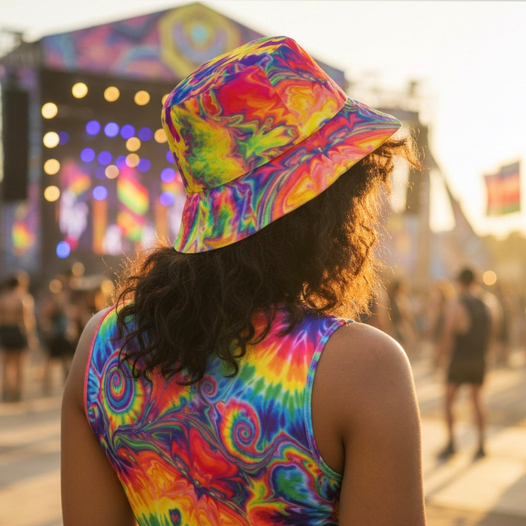Windowpane Bucket Hat