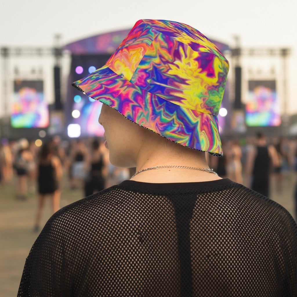 Windowpane Bucket Hat