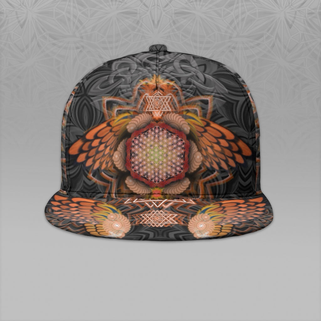 Angel Catcher Orange Snapback Hat