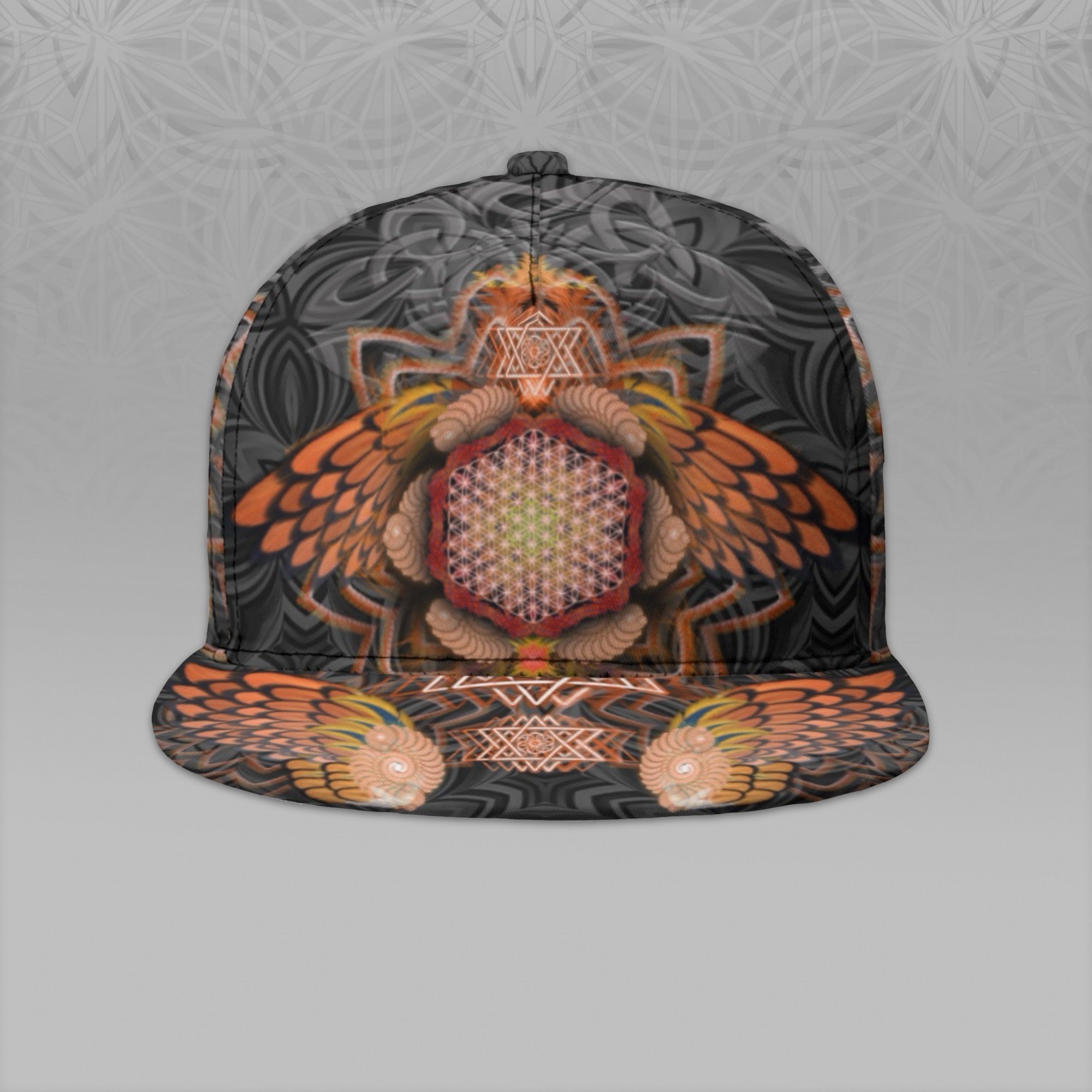 Angel Catcher Orange Snapback Hat