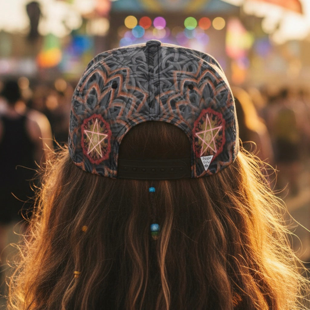 Angel Catcher Orange Snapback Hat