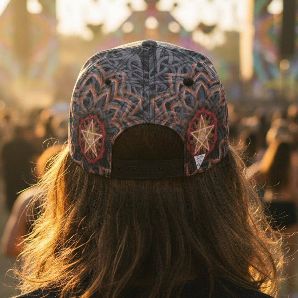 Angel Catcher Orange Snapback Hat