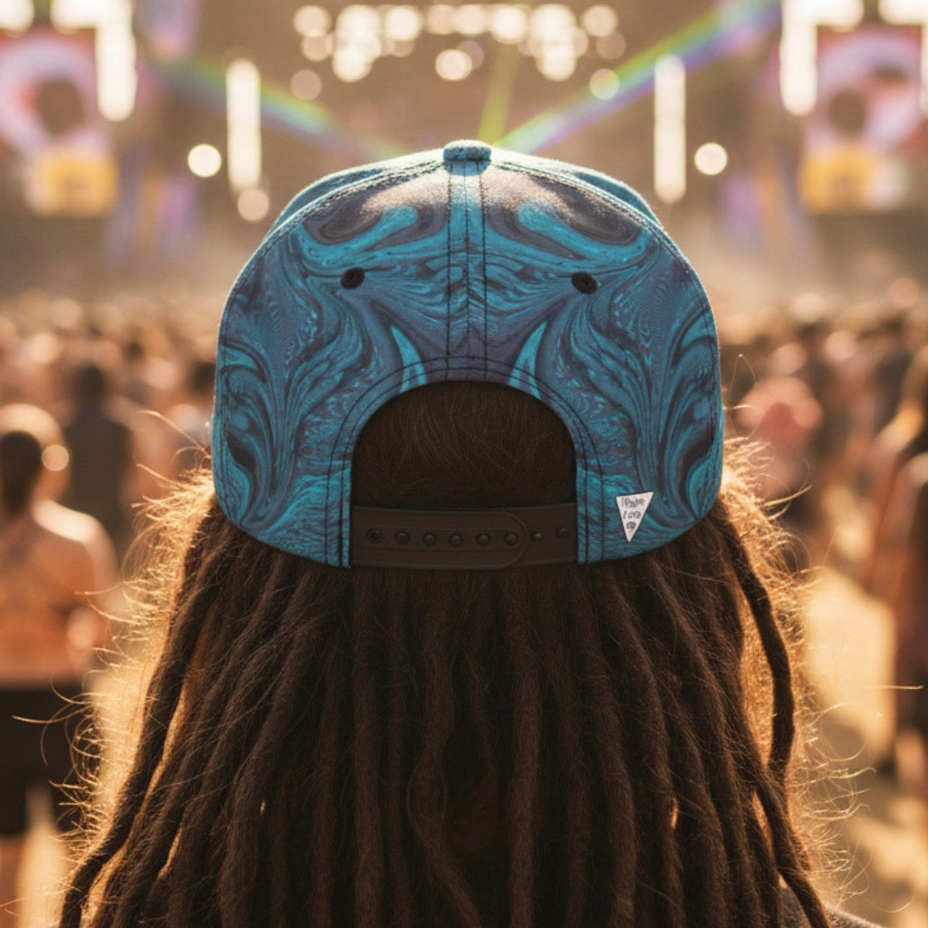 Snapback Hat | Green Fractal
