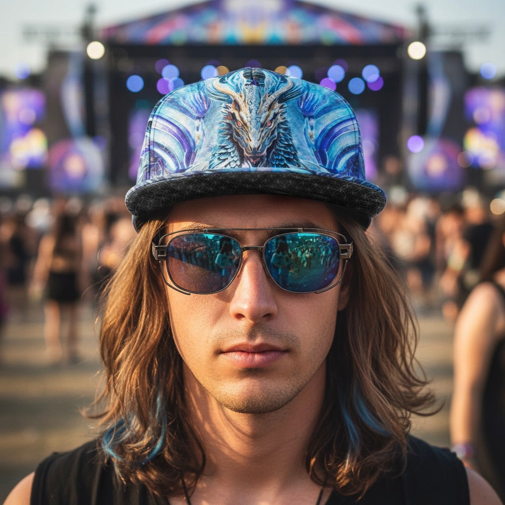 Snapback Hat | Electric Dragonscape