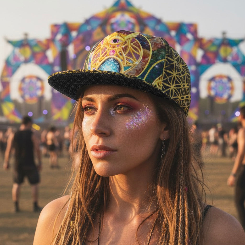 Snapback Hat | Mystic Eye Gold