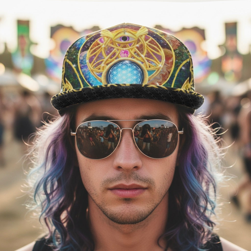 Snapback Hat | Mystic Eye Gold