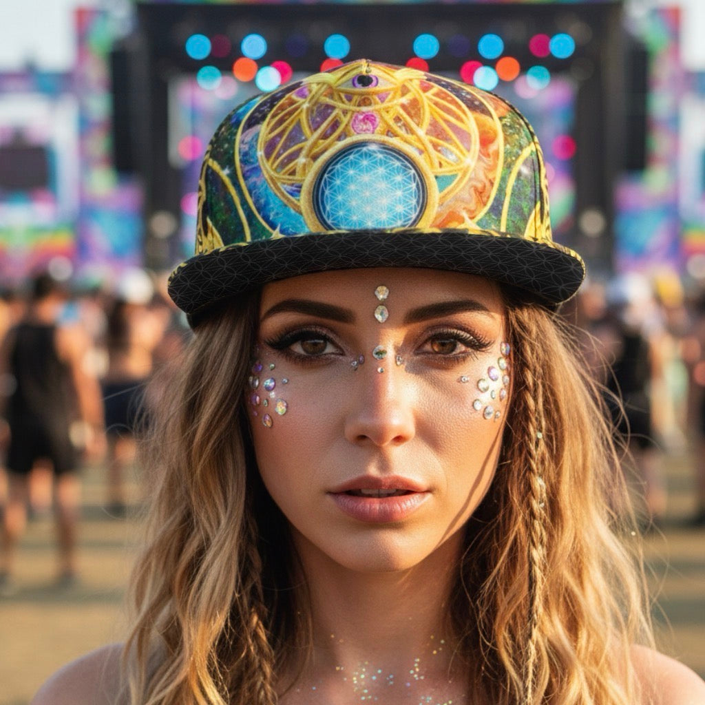 Snapback Hat | Mystic Eye Gold