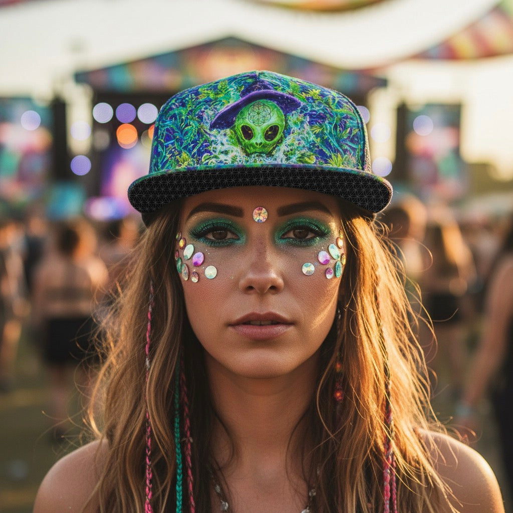 Snapback Hat | Alien Wizard Stoner