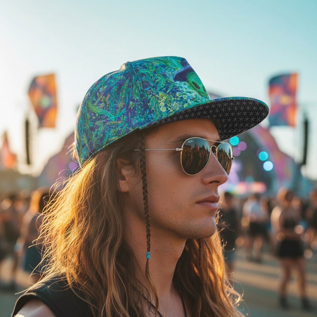 Snapback Hat | Alien Wizard Stoner