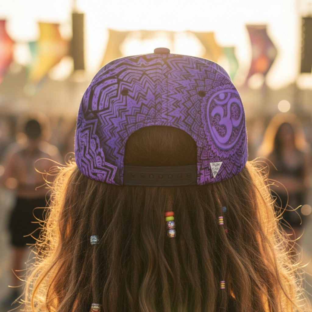 Snapback Hat | Purple Mandala