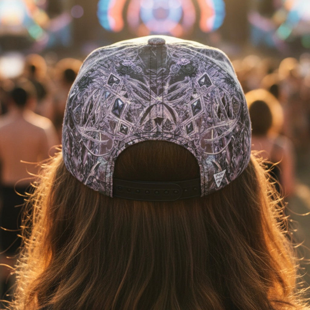Snapback Hat | Cosmic Cross Silver