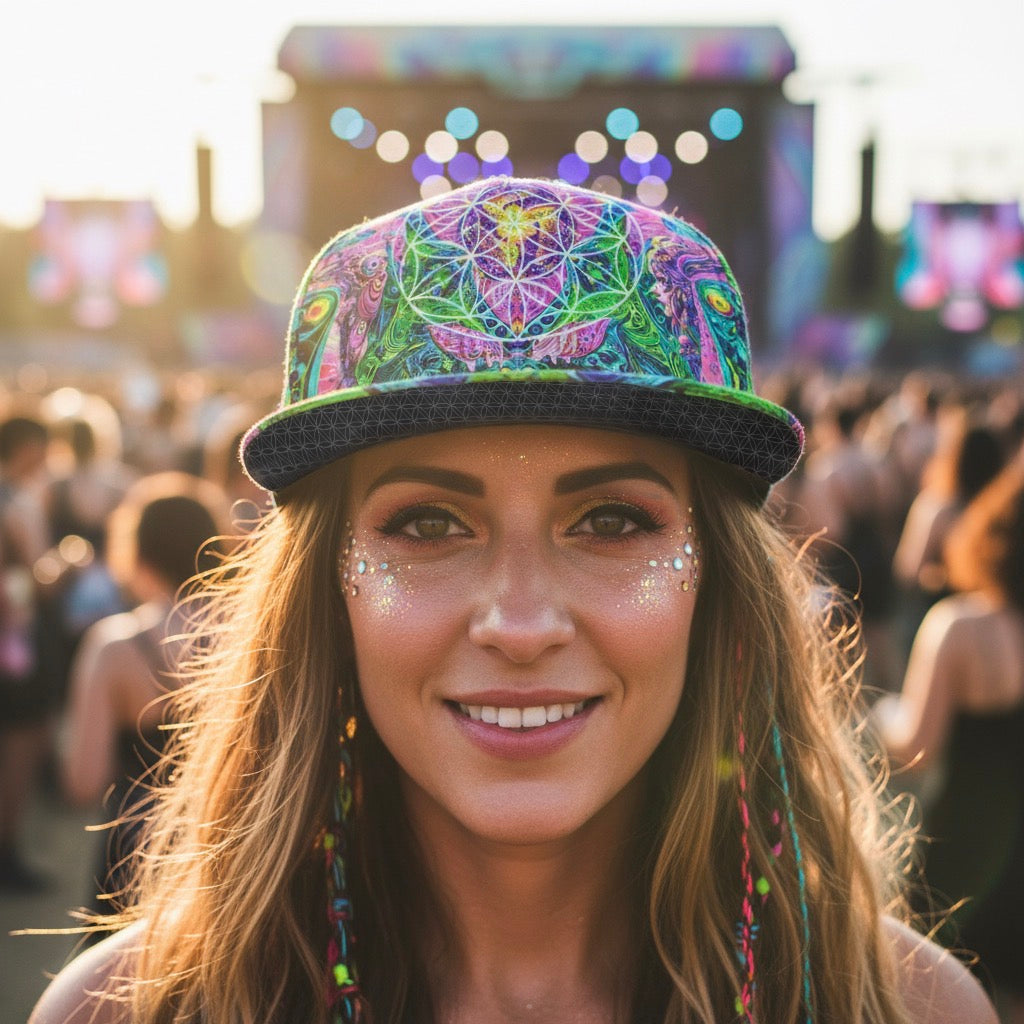 Snapback Hat | Psy Tribal Shroom