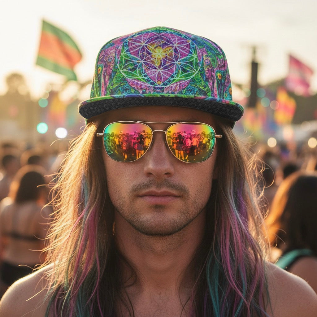 Snapback Hat | Psy Tribal Shroom