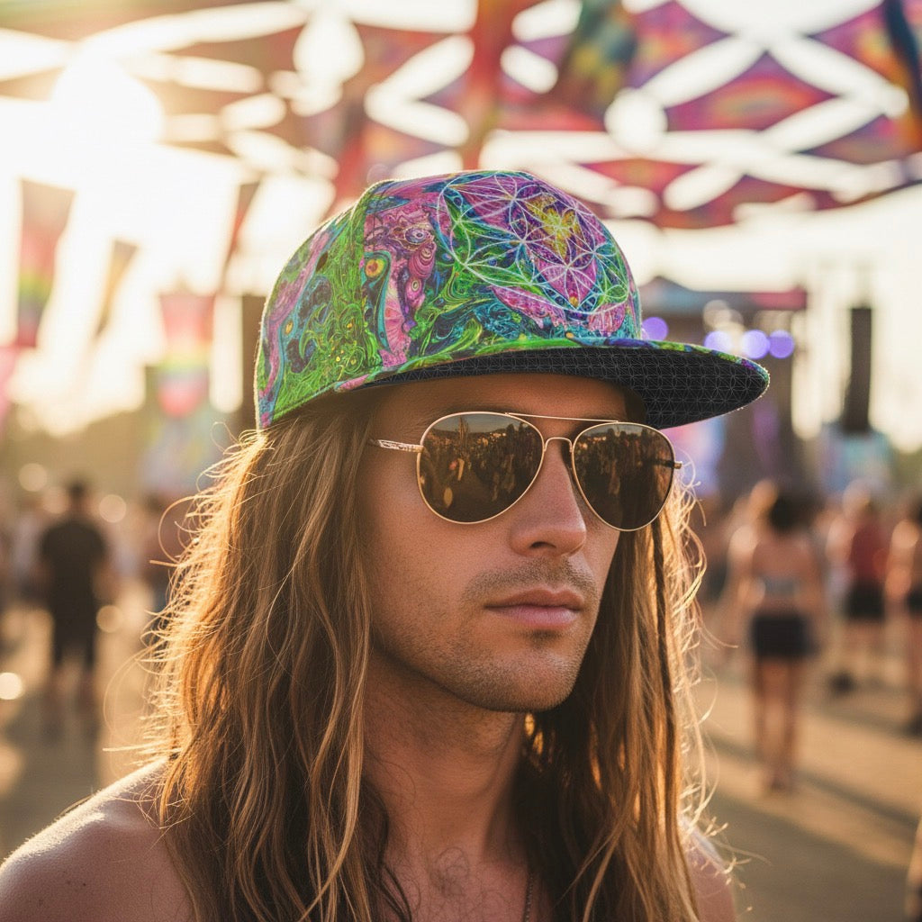 Snapback Hat | Psy Tribal Shroom