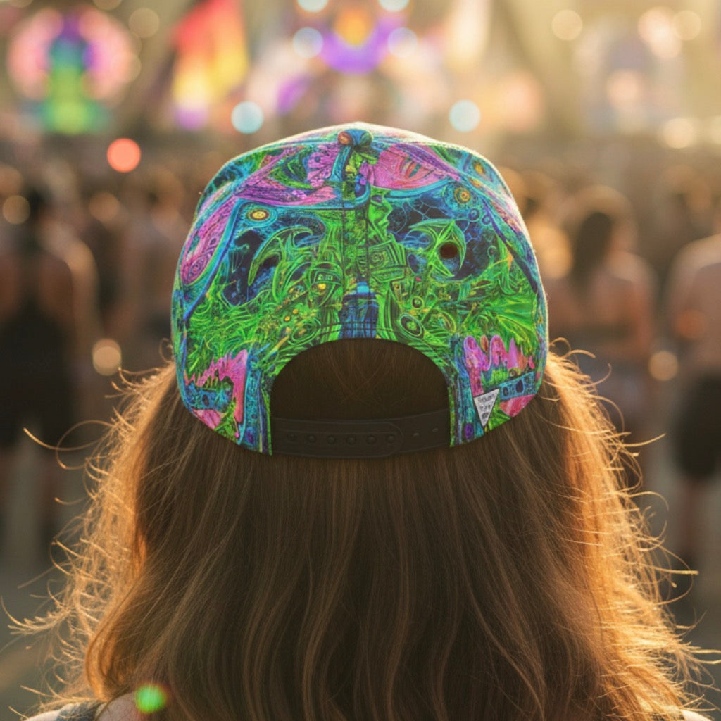 Snapback Hat | Psy Tribal Shroom