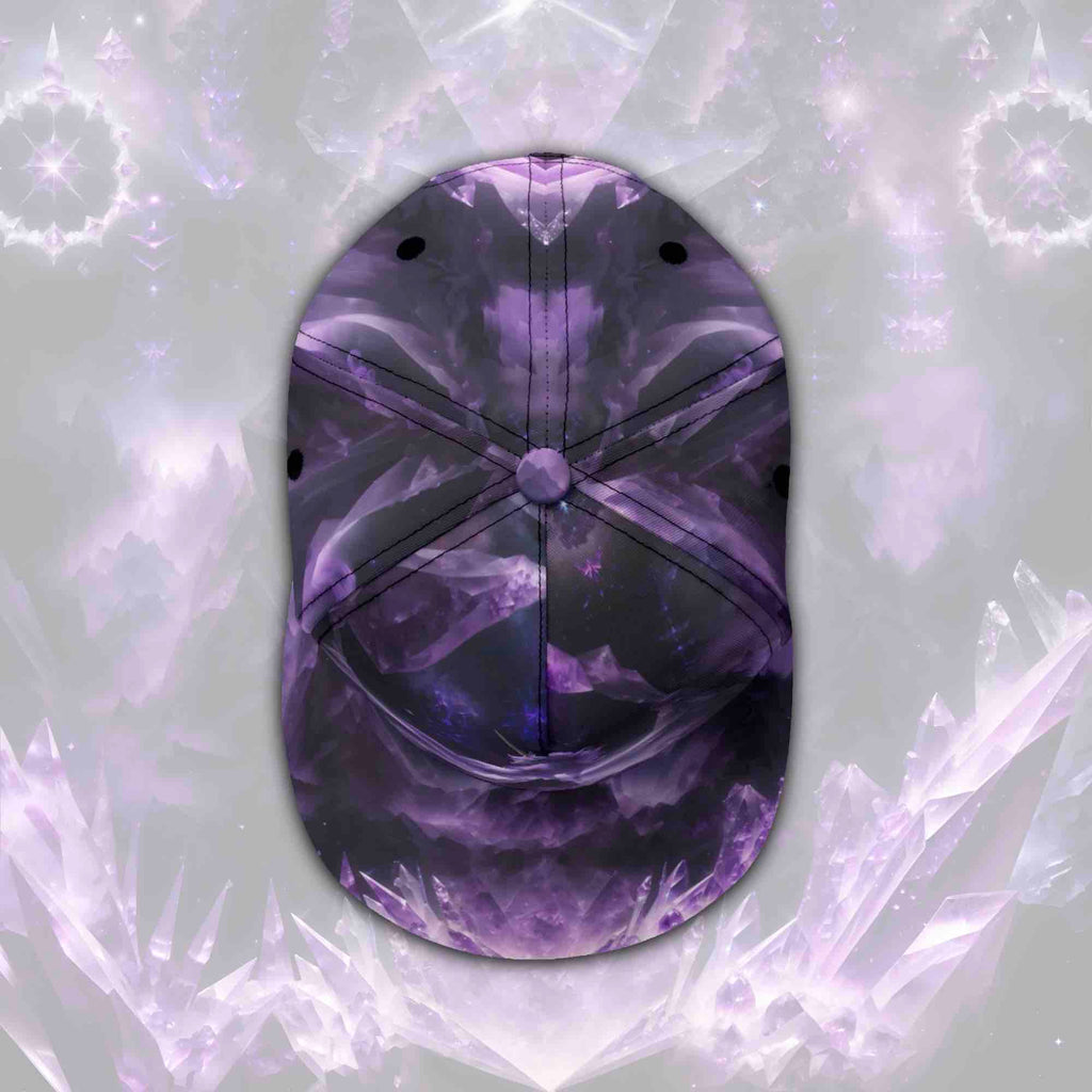 Amethyst Crystal Unicorn Snapback Hat