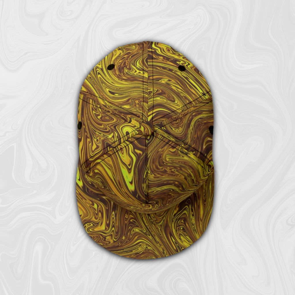 Liquid Gold Snapback Hat