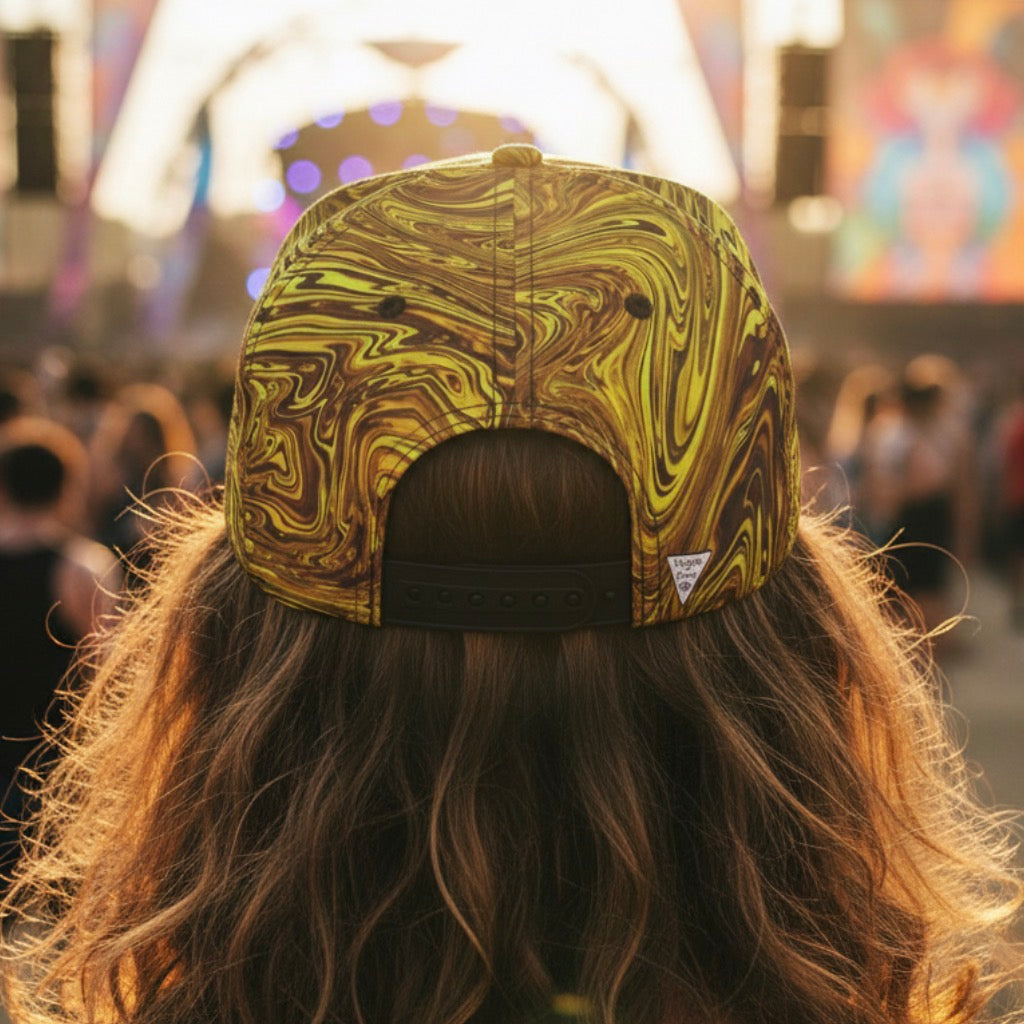 Liquid Gold Snapback Hat