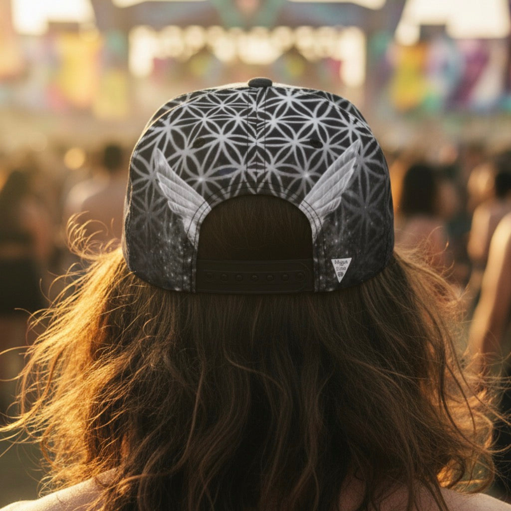 Mystic Eye Silver Snapback Hat