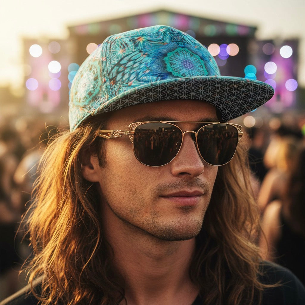 Snapback Hat | Angel Catcher Light Teal