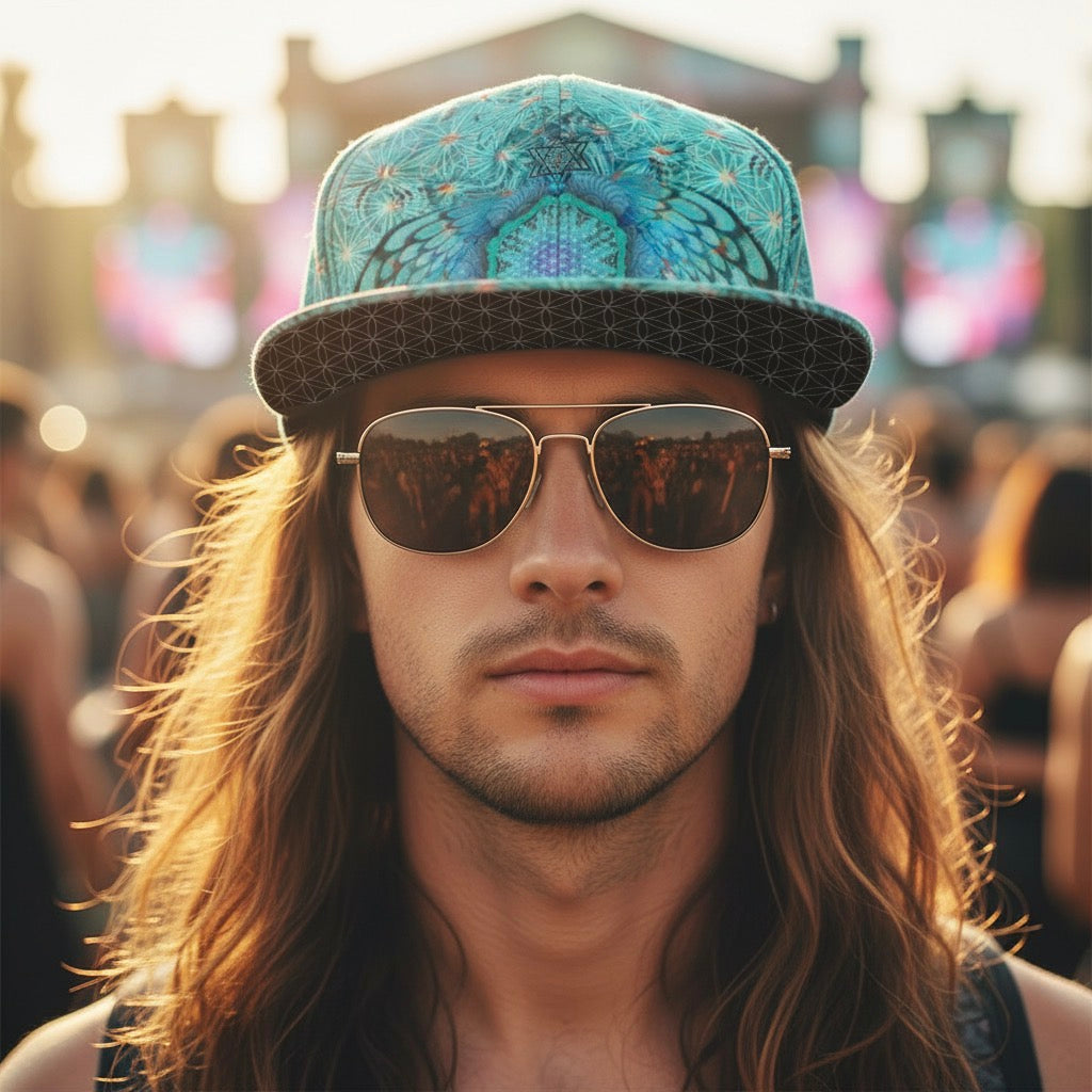 Snapback Hat | Angel Catcher Light Teal
