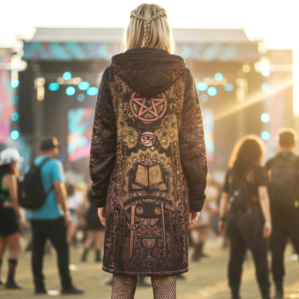 Enochian Vision Orange Women's Festival Cloak