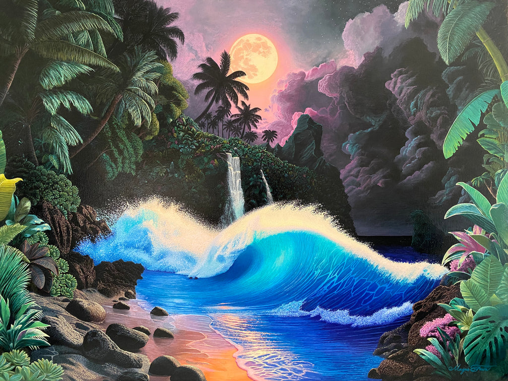 Mystical Hana, ORIGINAL PAINTING, 30” x 40” Fine Art on Stretched Canvas by Magus Fawn