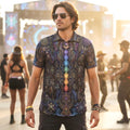 Crushed Velvet Polo Shirt | Mystical Egyptian