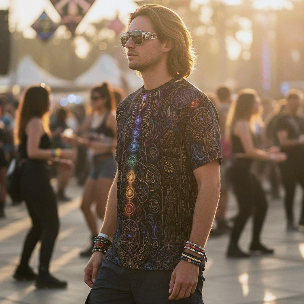 Crushed Velvet T-Shirt | Mystical Egyptian