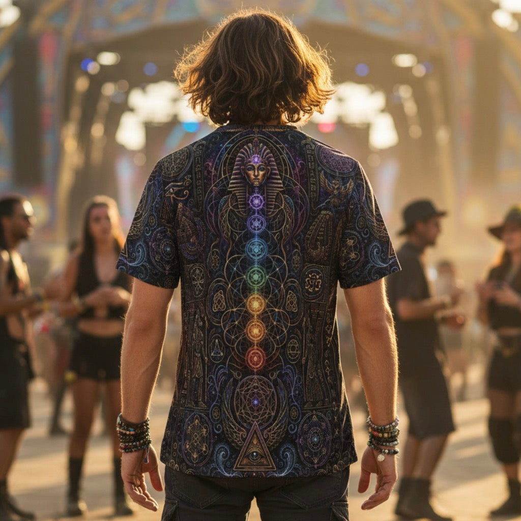 Crushed Velvet T-Shirt | Mystical Egyptian