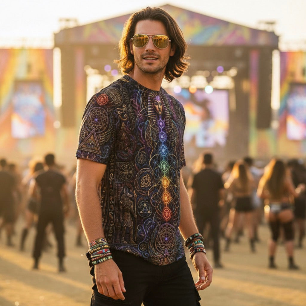 Crushed Velvet T-Shirt | Mystical Egyptian